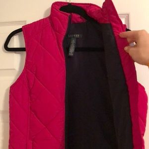 🍂 Magenta Ralph Lauren Puffer Vest 🍂